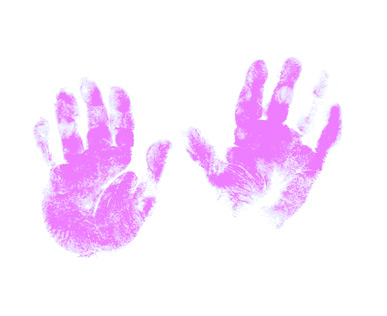 Marissa's hand prints
